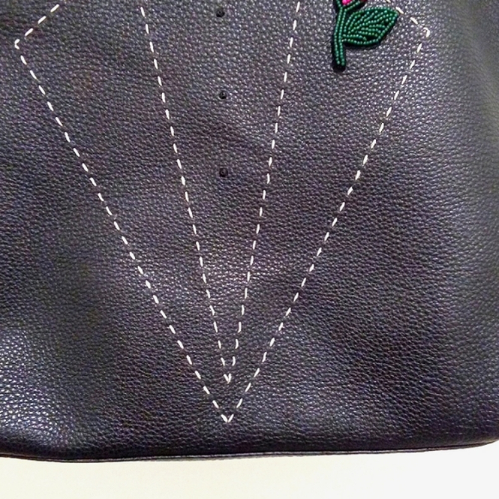 NEW! 🌟HP🌟Kate Spade Leather Tuxedo Tote - Picture 5 of 11